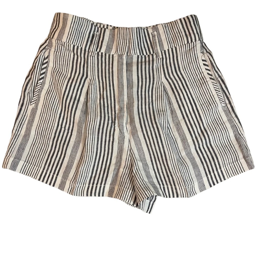 C&C California 100% linen high waisted shorts